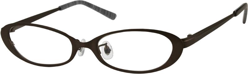 Angle view of Lentes Ovalados 591415 in Marrón