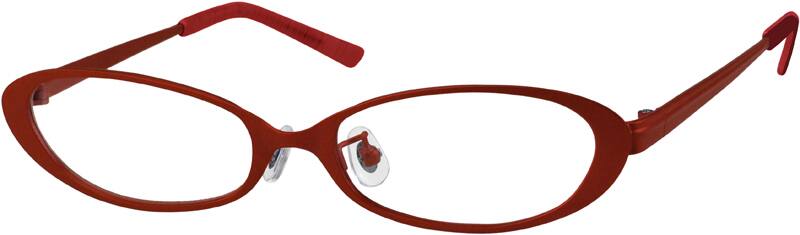 Angle view of Oval Glasses 591418 in Orange