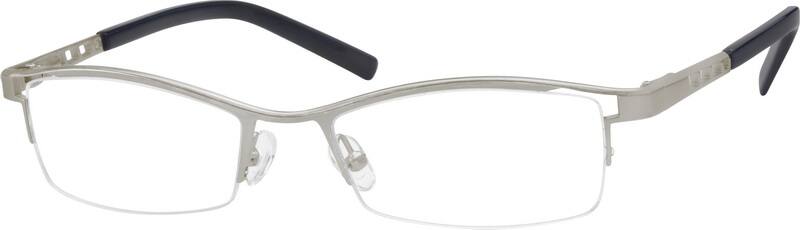 Angle view of Rectangle Glasses 598911 in Silver