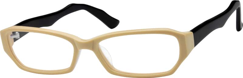 Angle view of Geometric Glasses 603421 in Black