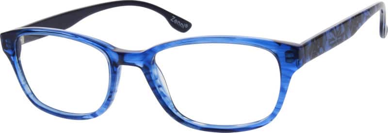 Angle view of Vasos cuadrados 625416 in Azul