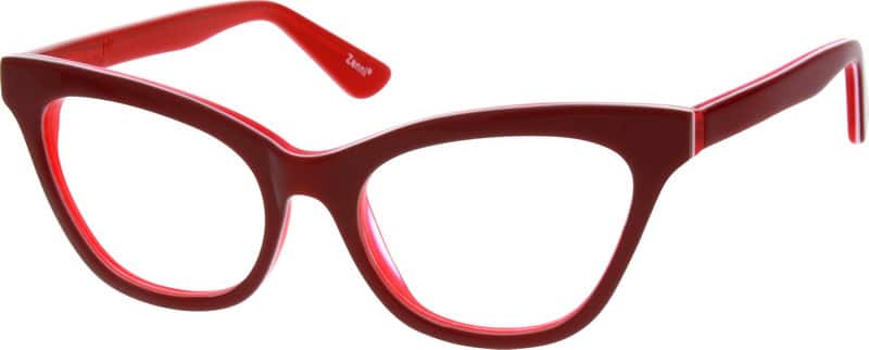 Angle view of Lentes de Ojo de Gato Para Niños 628618 in Rojo