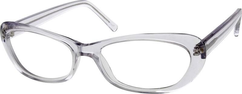 Angle view of Cat-Eye Glasses 634823 in Clear