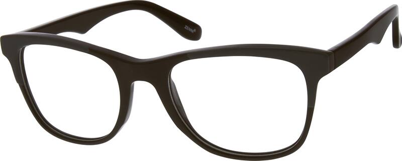 Angle view of Square Glasses 637215 in Brown