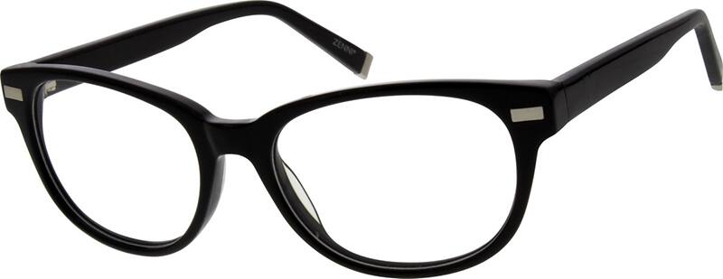 Angle view of Square Glasses 638521 in Black
