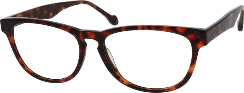 Angle view of Square Glasses 665425 in Tortoiseshell