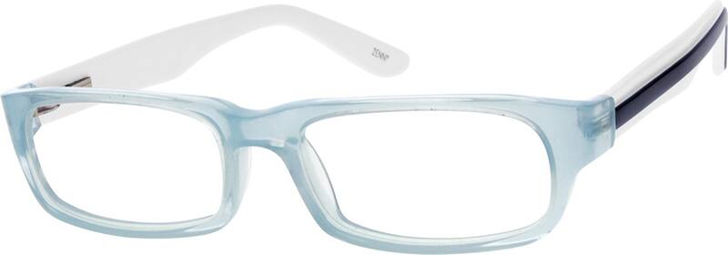 Angle view of Kids’ Rectangle Glasses 667626 in Clear