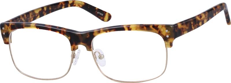 Angle view of Browline Glasses 677525 in Tortoiseshell