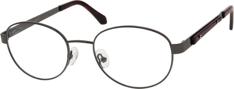 Angle view of Round Glasses 680212 in Gray