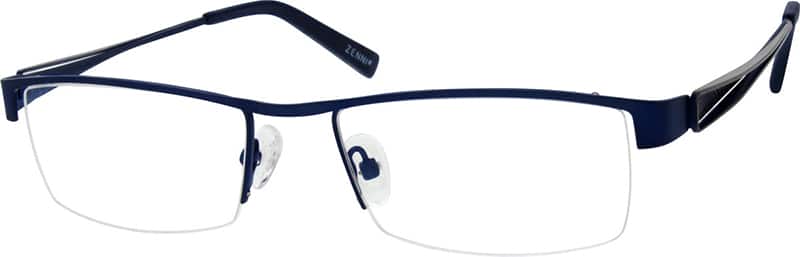 Angle view of Anteojos rectangulares 682216 in Azul