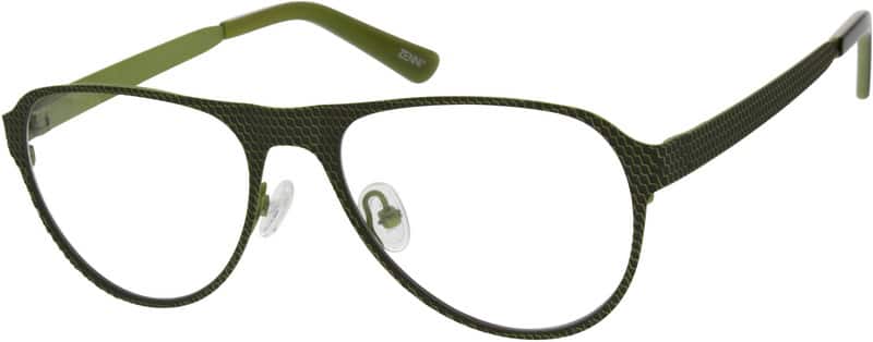 Angle view of Aviator Glasses 690124 in Green