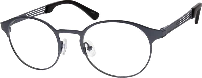 Angle view of Round Glasses 693112 in Gray