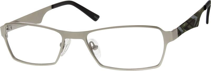 Angle view of Rectangle Glasses 696011 in Silver