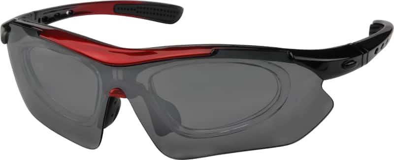 Angle view of Prescription Wind Goggles 703918 in Black