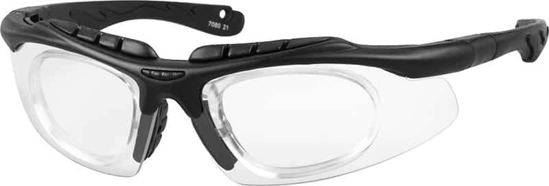 Angle view of Sport Glasses 708021 in Black