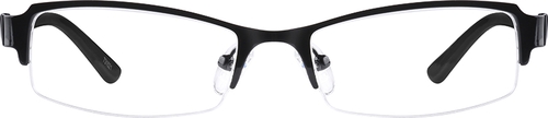 731521 Stainless Steel Half-Rim Frame with Acetate Temples