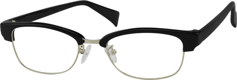 Angle view of Square Glasses 733621 in Black