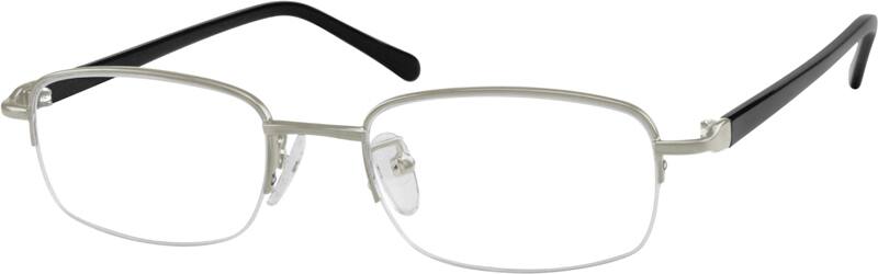 Angle view of Rectangle Glasses 735611 in Silver