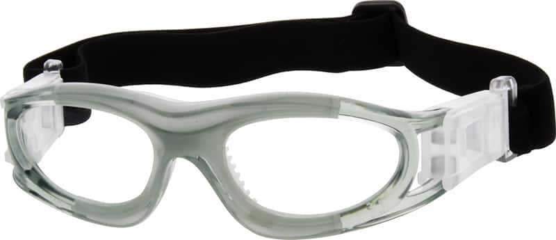 Angle view of Prescription Sports Glasses 742612 in Gray