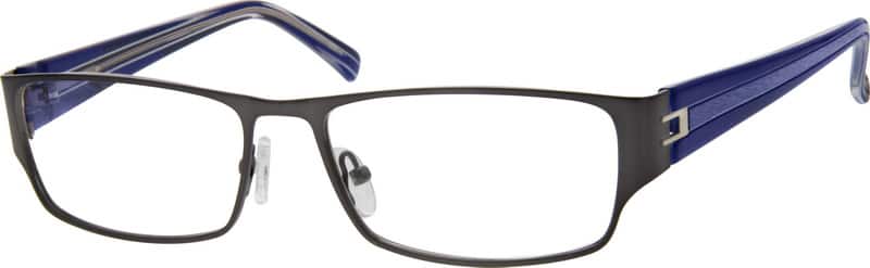 Angle view of Rectangle Glasses 765412 in Gray