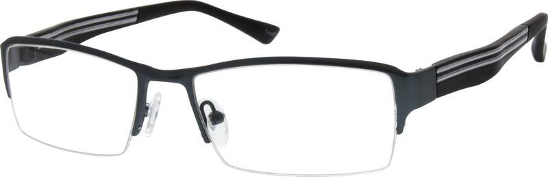 Angle view of Rectangle Glasses 770812 in Gray