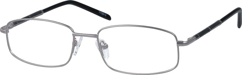 Angle view of Rectangle Glasses 775912 in Gray