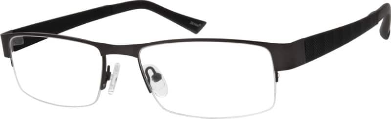 Angle view of Rectangle Glasses 777512 in Gray