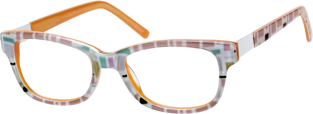 Angle view of Kids’ Square Glasses 7802529 in Multicolor