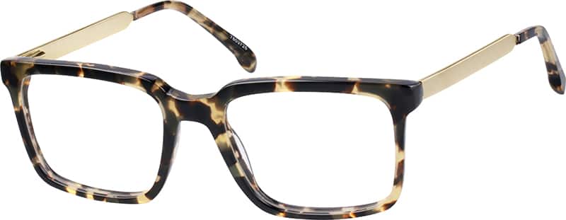 Angle view of Square Glasses 7803725 in Tortoiseshell
