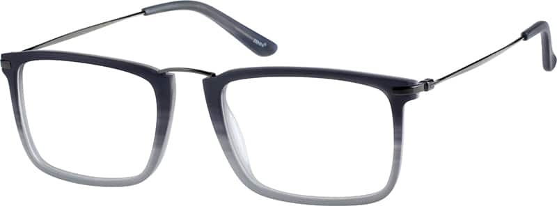 Angle view of Square Glasses 7804221 in Gray