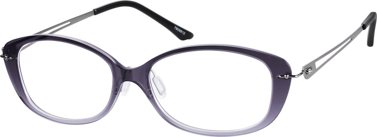 Angle view of Anteojos ovalados 7809812 in Gris