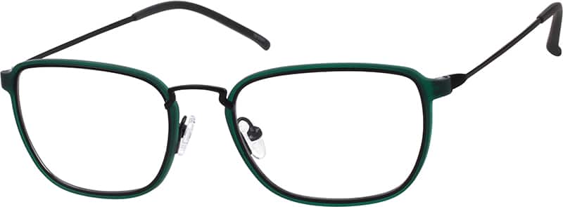 Angle view of Rectangle Glasses 7810324 in Forest