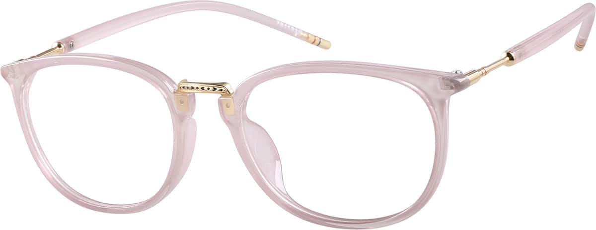 Angle view of Square Glasses 7811819 in Blush