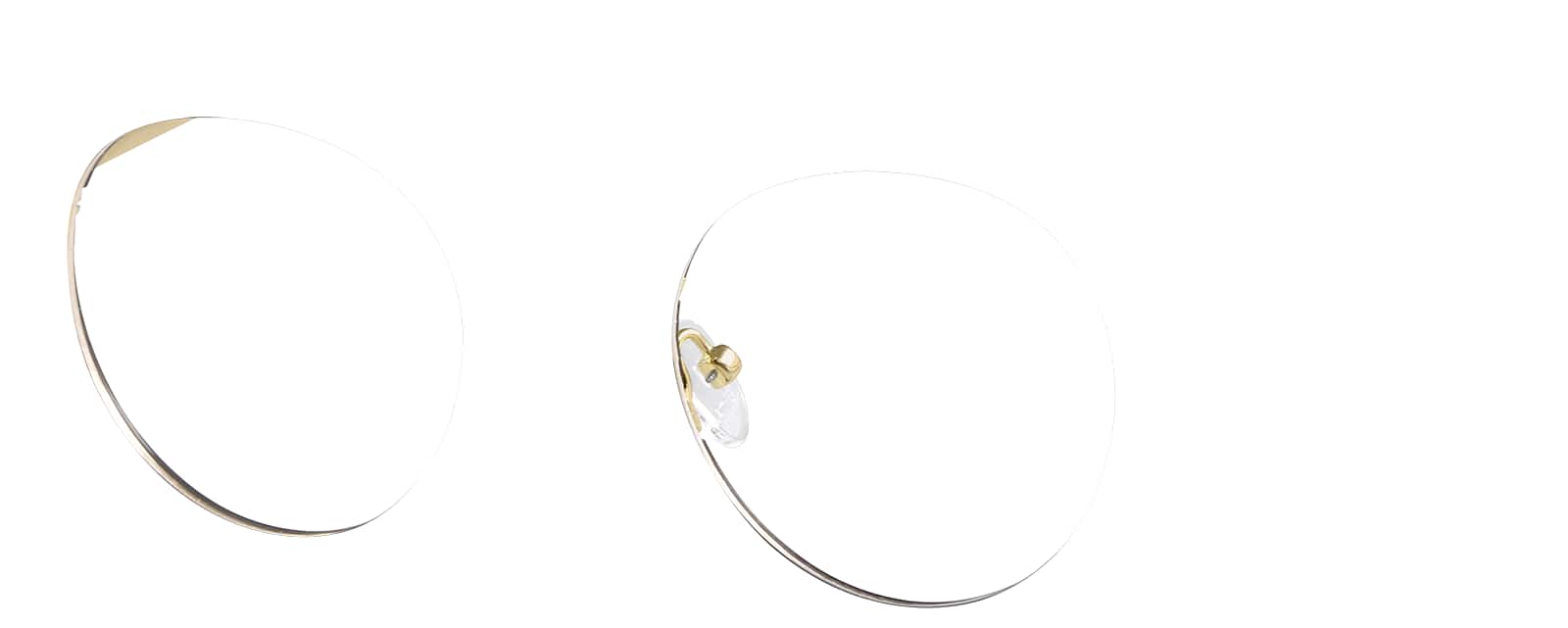 Angle view of Round Glasses 7812221 in Black