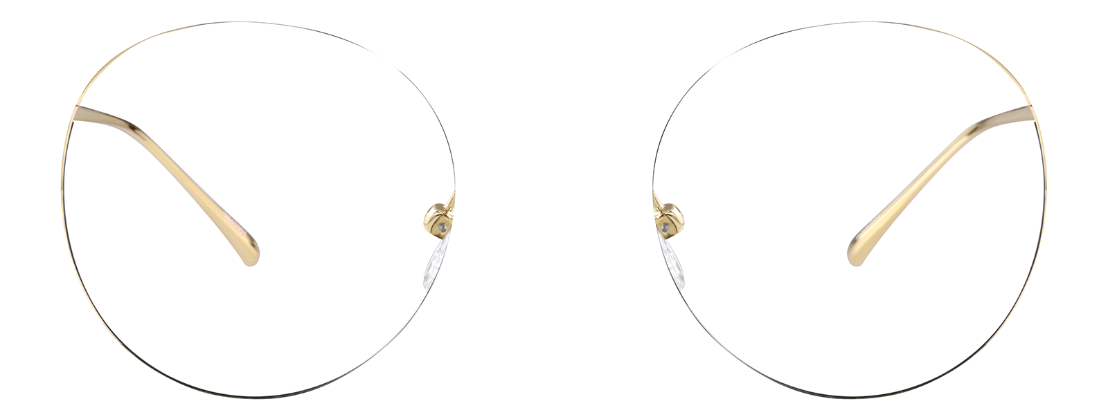 Front view of Round Glasses 7812221 in Black