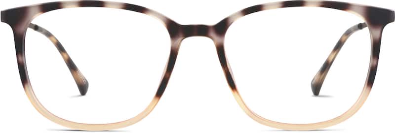 Coral Square Glasses