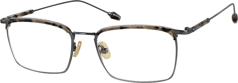 Angle view of Rectangle Glasses 7814812 in Gray