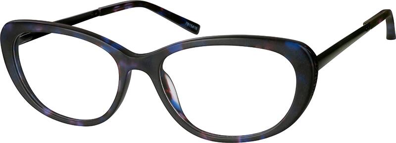 Angle view of Anteojos ovalados 7815416 in Medianoche