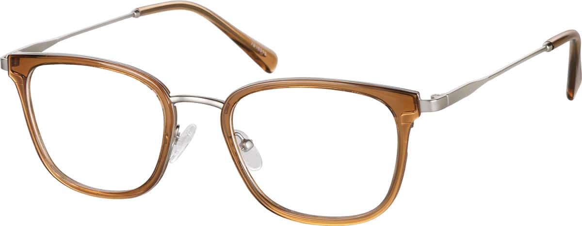 Angle view of Square Glasses 7816315 in Brown