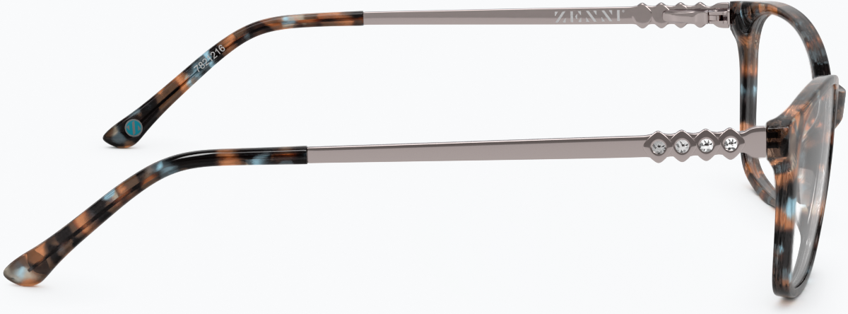 Side view of Square Glasses 7821215 in Brown