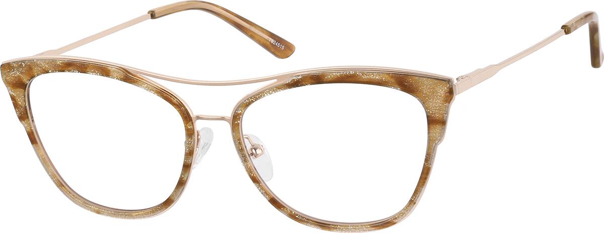 Angle view of Gafas estilo ojo de gato 7824515 in Caramelo