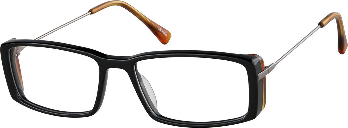 Angle view of Anteojos rectangulares 7825621 in Negro