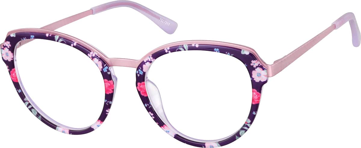 Angle view of Anteojos redondos 7827317 in Floral