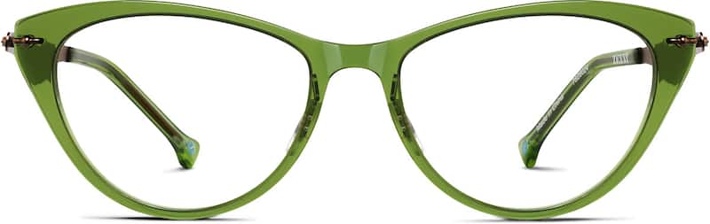 Green Cat-Eye Glasses