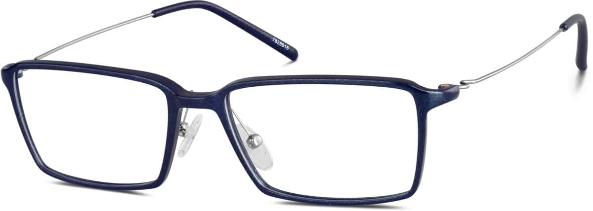 Angle view of Rectangle Glasses 7828616 in Midnight Glitter