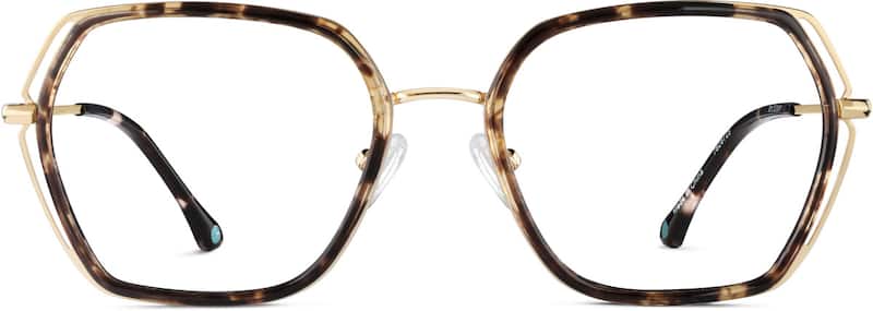 Tortoiseshell Geometric Glasses