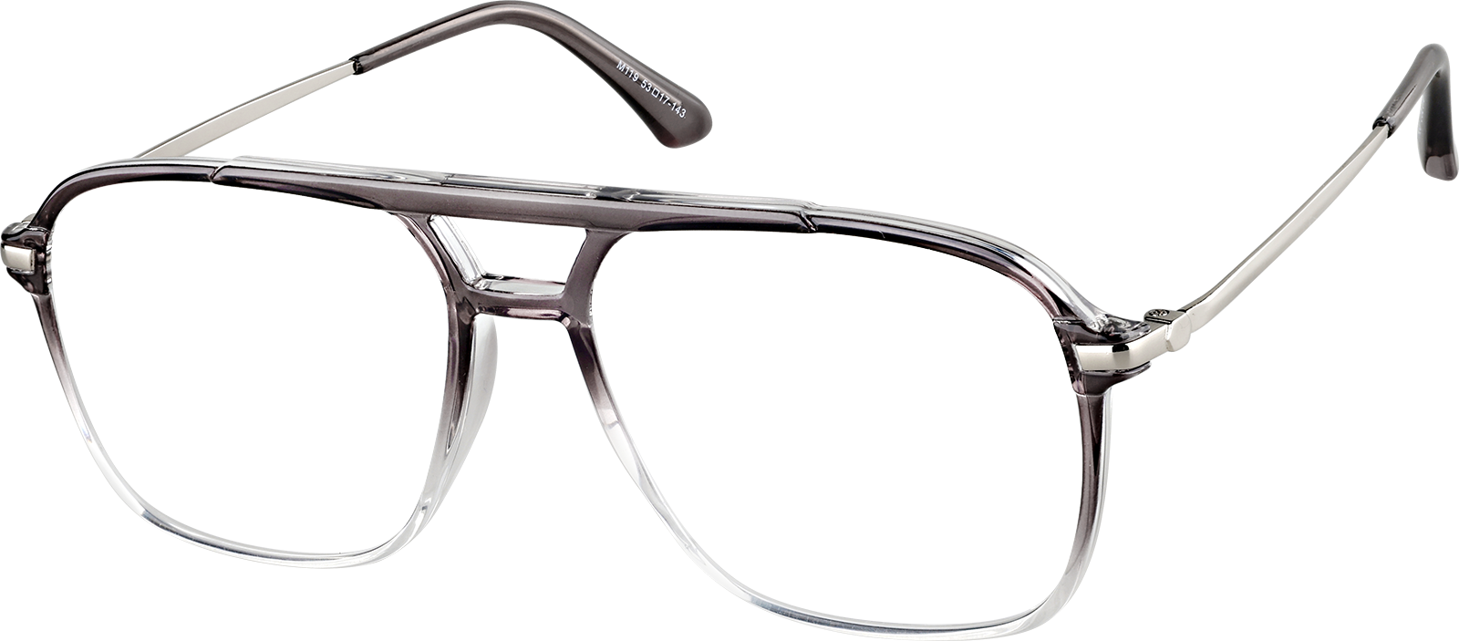 Angle view of Aviator Glasses 7830112 in Grey