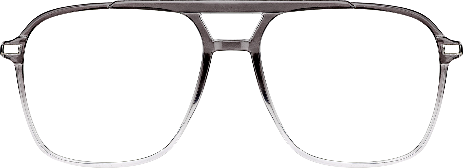 Front view of Aviator Glasses 7830112 in Grey