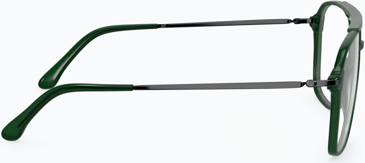 Side view of Aviator Glasses 7830124 in Green