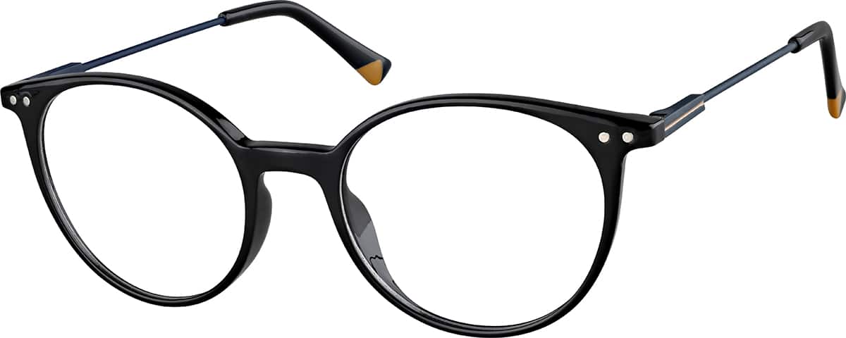Angle view of RoundGlasses 7831021 in Black